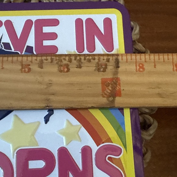 I Believe in Unicorns Lunch Box - Metal Embossed Rainbows Tin Discontinued Model - Picture 10 of 11